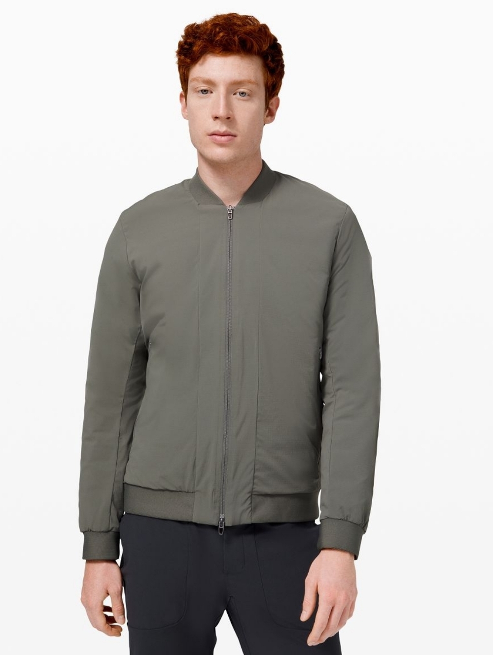 Lululemon Intermission Green Down Insulated Bomber Jacket | L